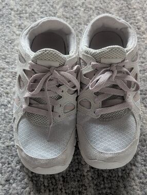 Nike White and Light Gray Women's Sneakers